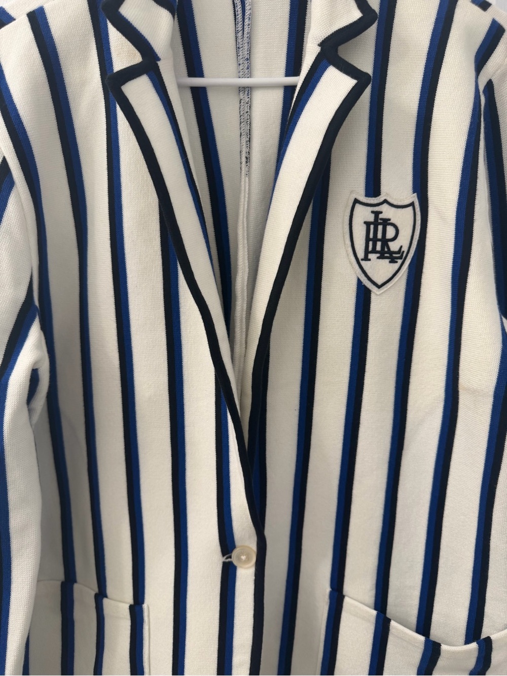 Lauren Ralph Lauren Bullion-Patch Women Striped Blazer (Size XL) - Picture 5 of 9